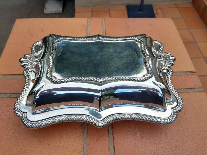 A 20th Century Electroplate Entrée Dish With Cover