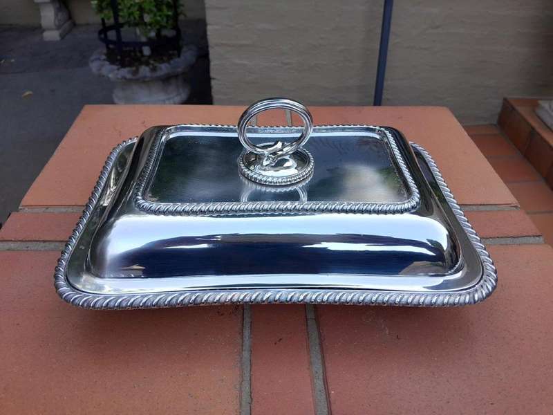 A 20th Century Electroplate Entrée Dish