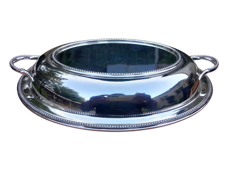 A 20th Century Electroplate Entrée Dish