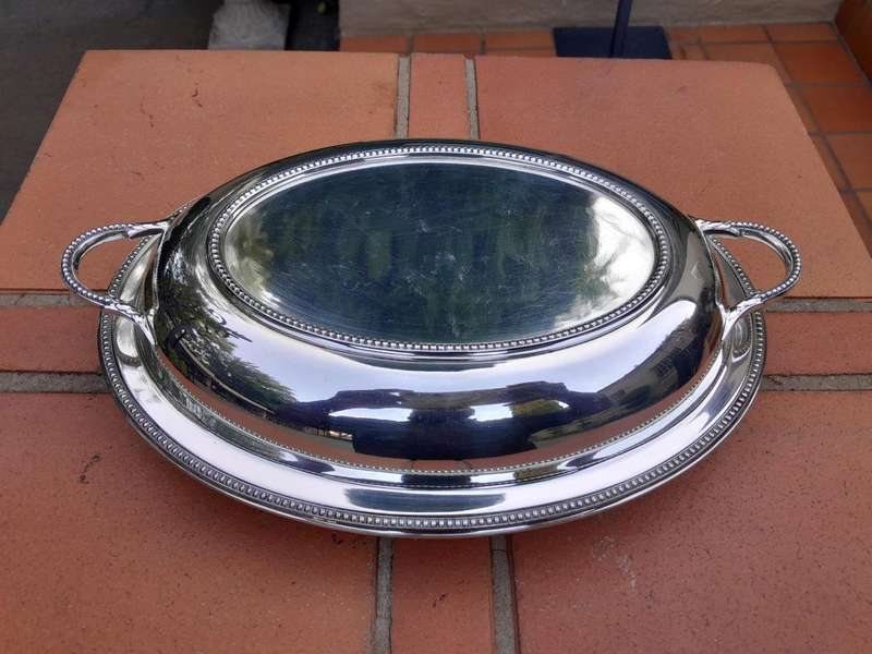 A 20th Century Electroplate Entrée Dish