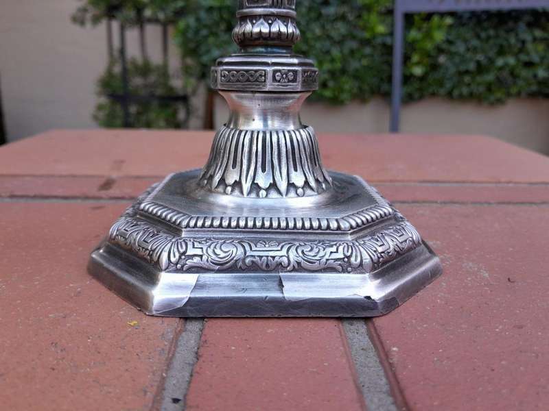 A Christofle Silver Plate Candelabra