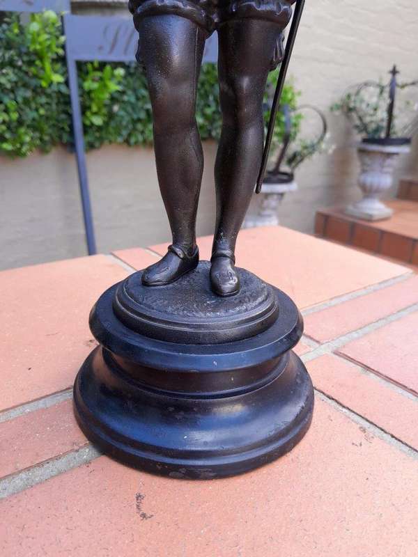 A 20th Century Pair Of Spelter Soldier Statues