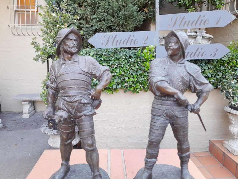 A 20th Century Pair Of Spelter Soldier Statues
