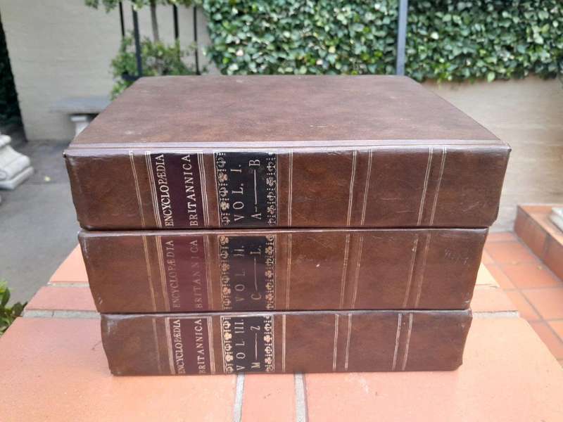 Encyclopaedia Britannica Facsimile First Edition (3 Volumes)  