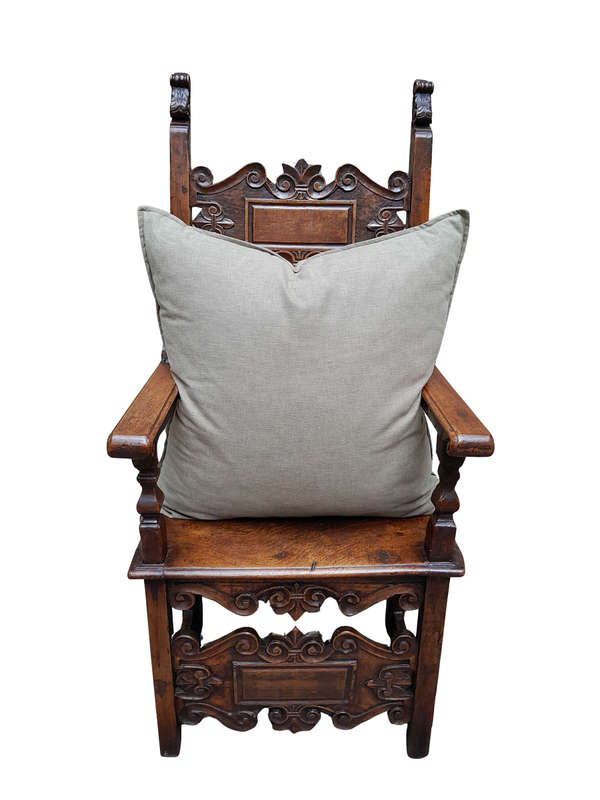An English Khaki Cushion
