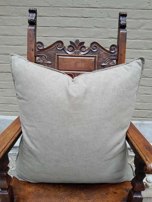 An English Khaki Cushion