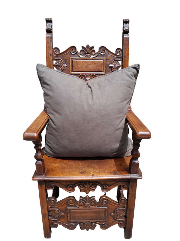 A Dark Grey Cushion