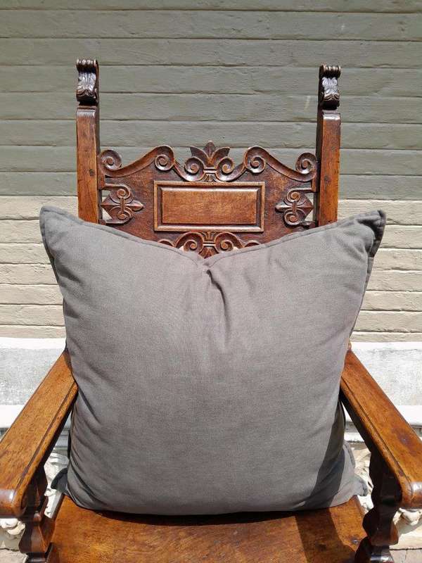 A Dark Grey Cushion