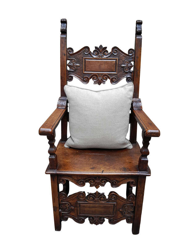 A Khaki Hard Fabric Cushion