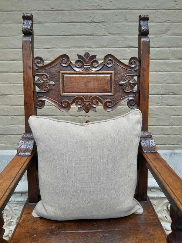 A Khaki Hard Fabric Cushion