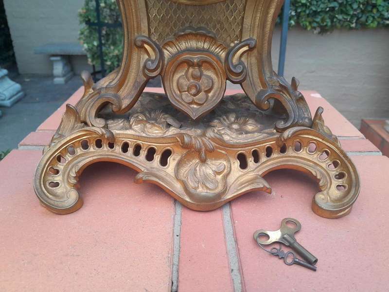 A 19th / 20th Century French Gilt Metal and Bronze Clock