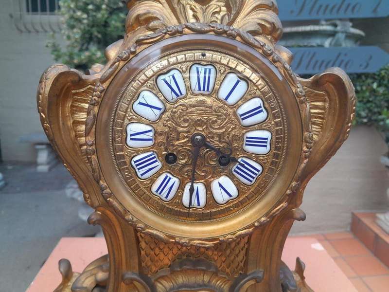 A 19th / 20th Century French Gilt Metal and Bronze Clock