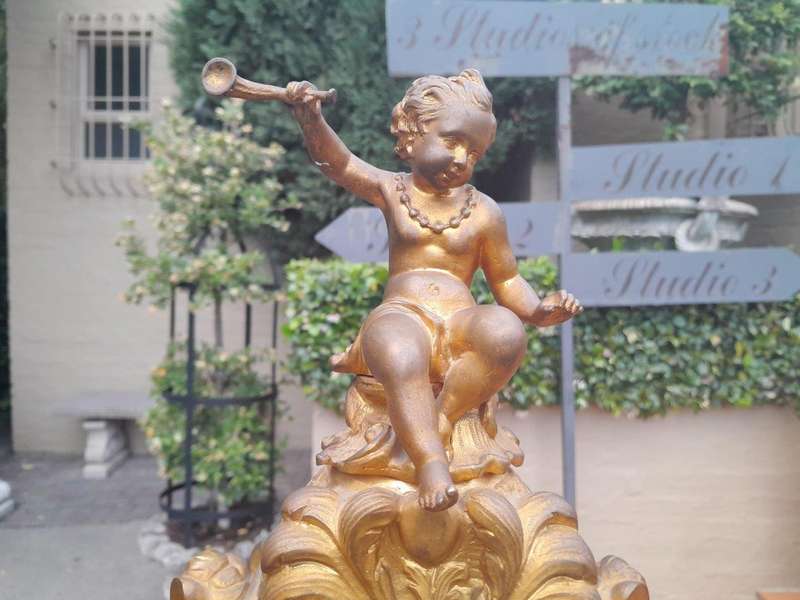 A 19th / 20th Century French Gilt Metal and Bronze Clock