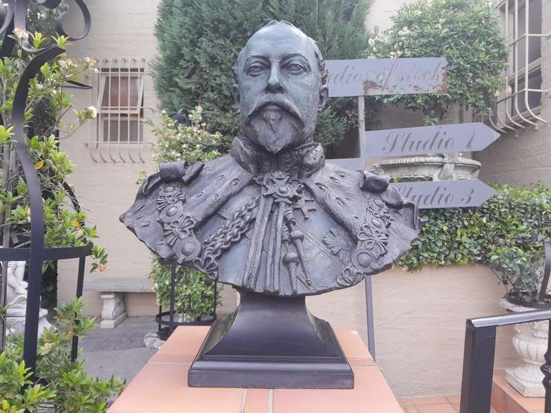 An Early 20th Century Large and Heavy Bronze Bust of King Edward VII On Plinth