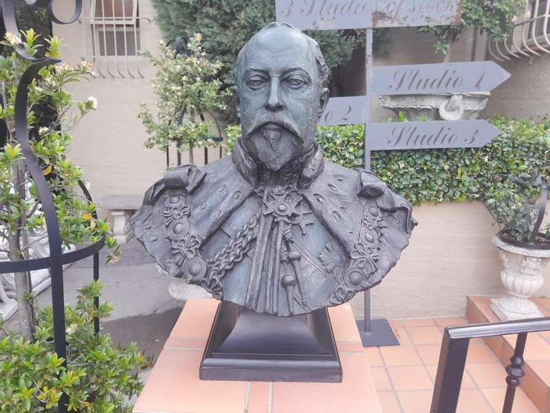 An Early 20th Century Large and Heavy Bronze Bust of King Edward VII On Plinth