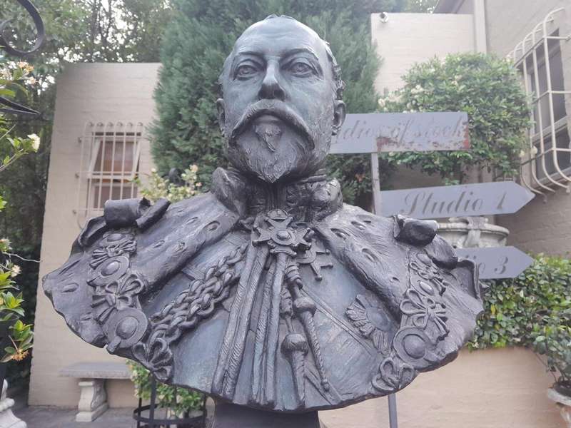 An Early 20th Century Large and Heavy Bronze Bust of King Edward VII On Plinth