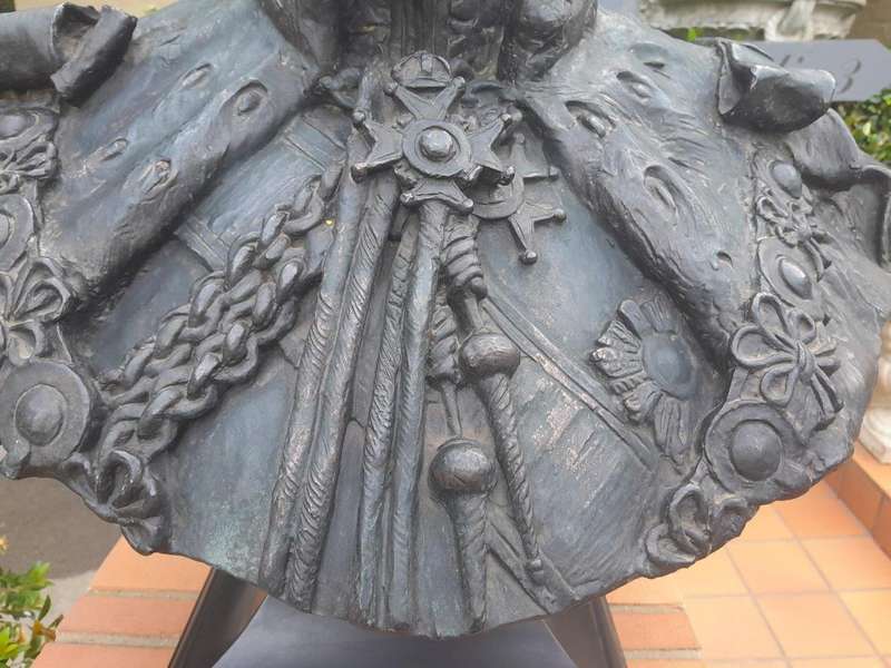 An Early 20th Century Large and Heavy Bronze Bust of King Edward VII On Plinth