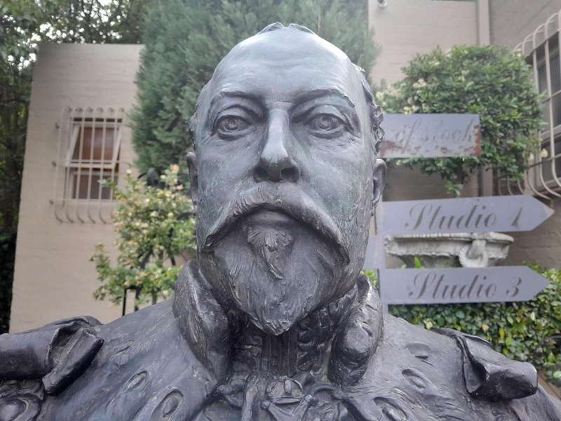 An Early 20th Century Large and Heavy Bronze Bust of King Edward VII On Plinth