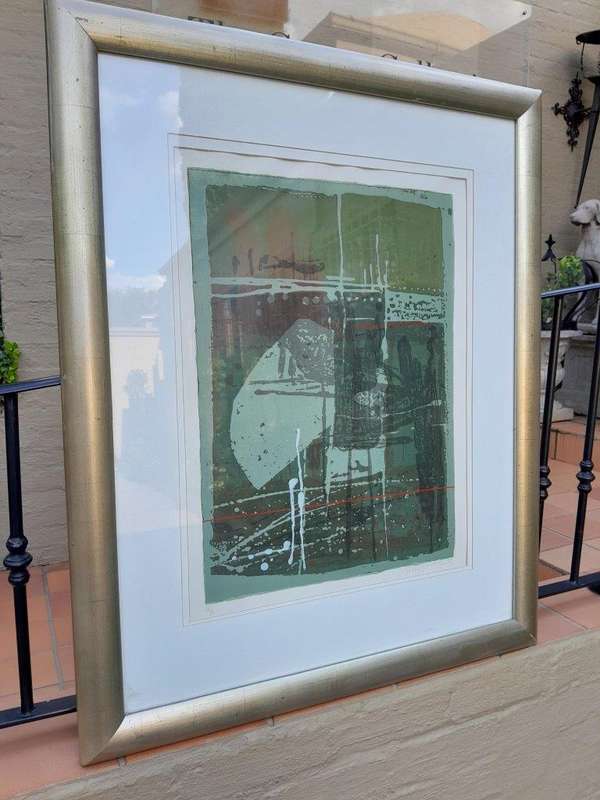 A Fred Schimmel Abstract Silkscreen Signed