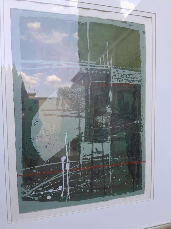 A Fred Schimmel Abstract Silkscreen Signed