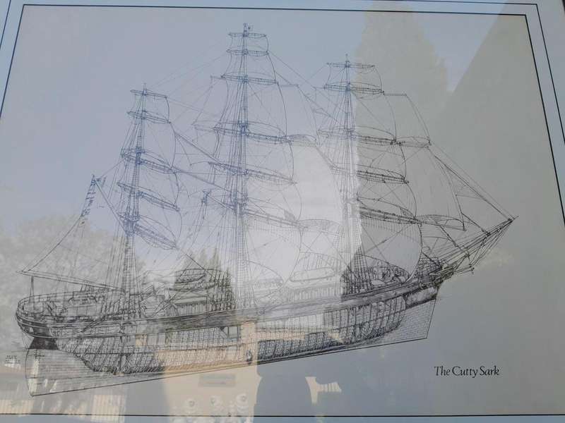 A 20th Century Signed Photolithograph of Ship Cutty Sark