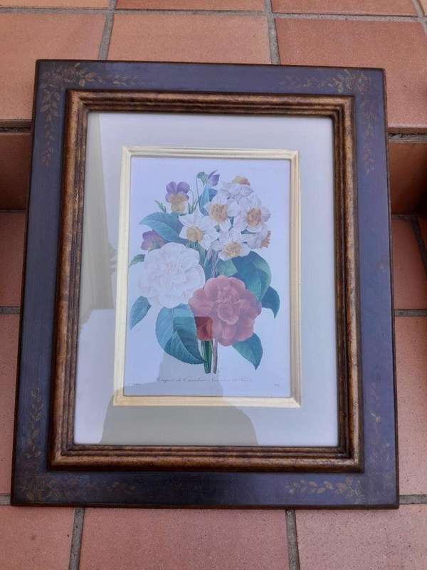 After Pierre-Joseph Redouté (France, 1759 - 1840), Three Works: Aster de Chine, Bouquet del Carn...