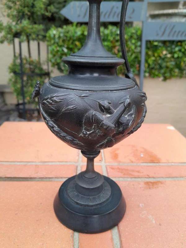 A 19th century French Pair of Bronze Urns / Ewers