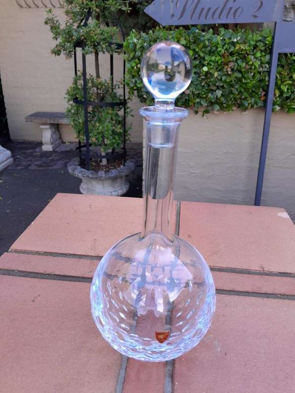 An Orrefors Crystal Decanter