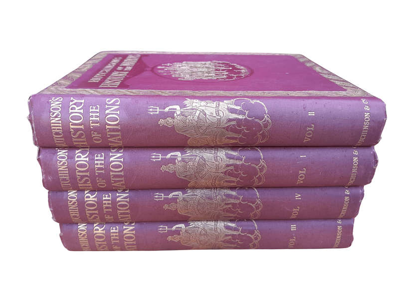 BOOKS: A 20th Century Set of Four Books History of the Nations Volumes 1-IV  by Hutchinson 