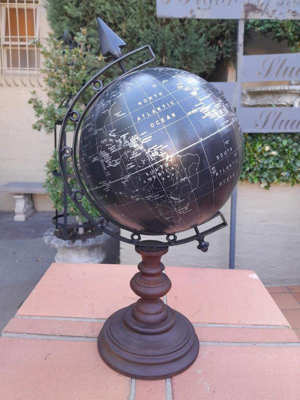 A 20TH Century Pair of World Globes