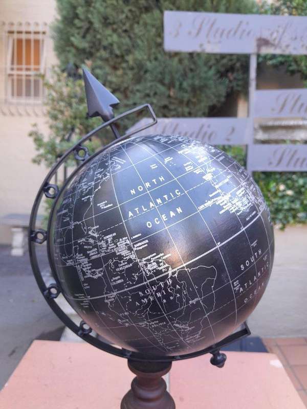 A 20TH Century Pair of World Globes
