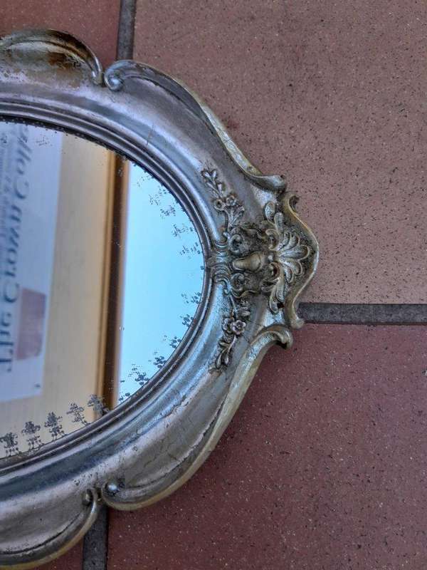 A 20th Century French Style Carved Mirror Gilt Champagne Finish
