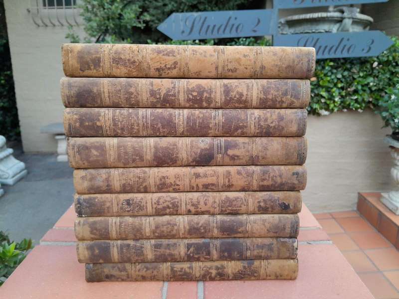 An Antique Set of Books Circa 1860s Nine Volumes: The Journal of Horticulture, Cottage Gardener...