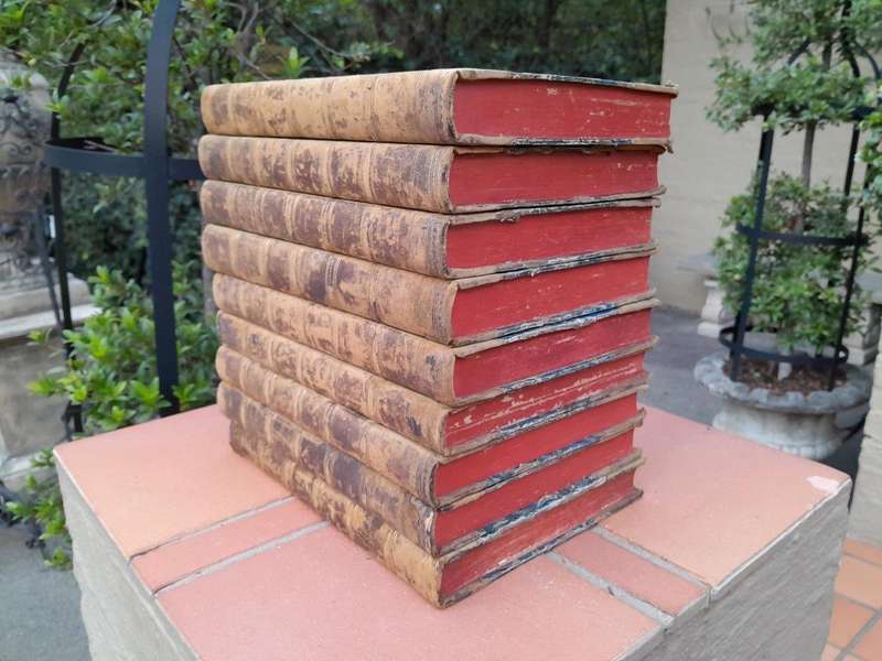 An Antique Set of Books Circa 1860s Nine Volumes: The Journal of Horticulture, Cottage Gardener...