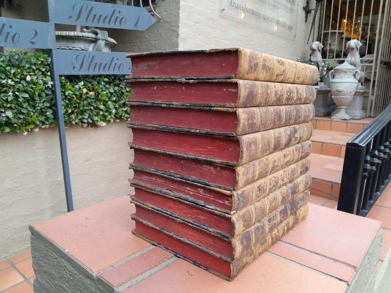 An Antique Set of Books Circa 1860s Nine Volumes: The Journal of Horticulture, Cottage Gardener...