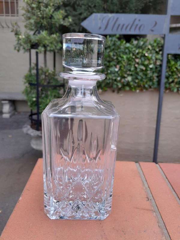 A 20th Century Set of Three Crystal Decanters