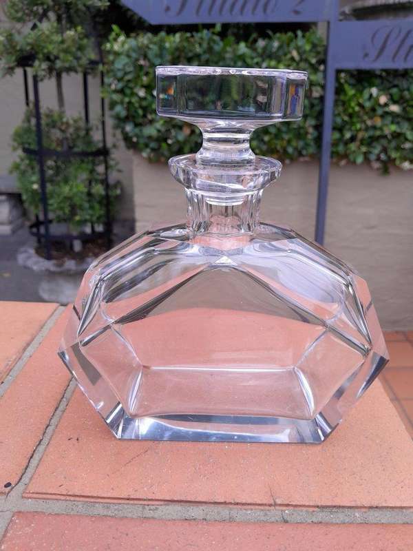 A 20th Century Set of Three Crystal Decanters