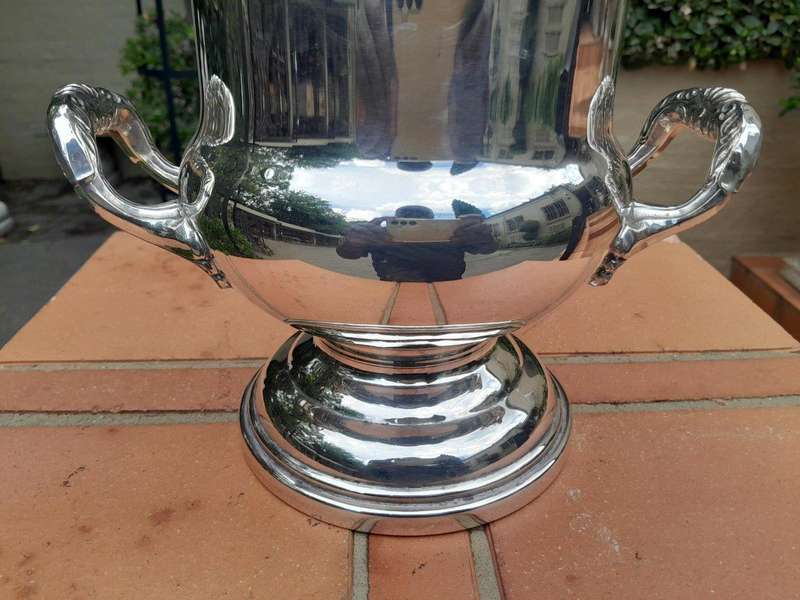 A 20TH Century Champagne / Wine Silver Plate Cooler 