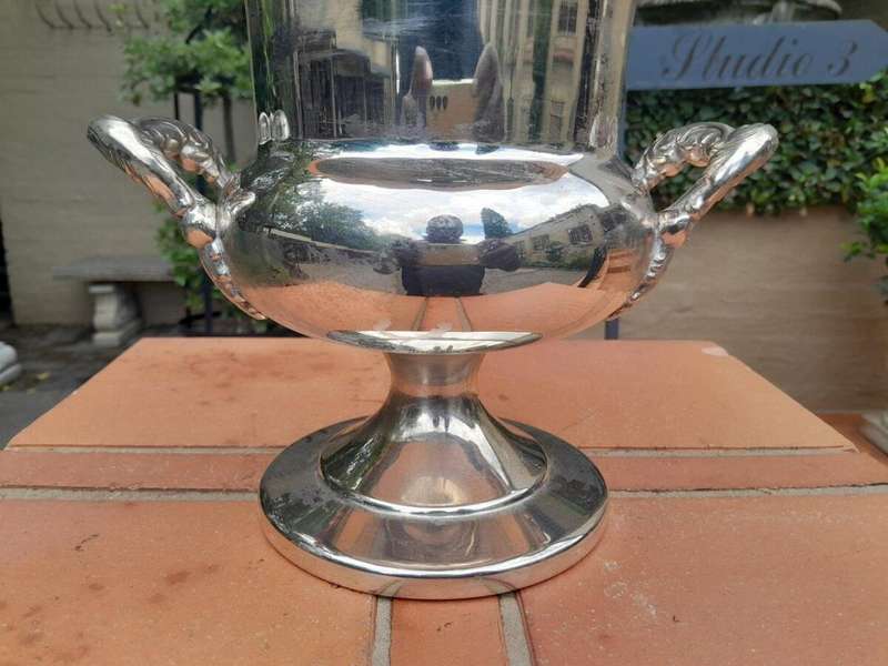 A 20TH Century Champagne / Wine Silver Plate Cooler