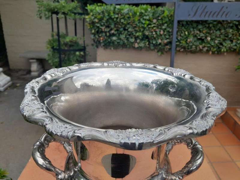 A 20TH Century Champagne / Wine Silver Plate Cooler