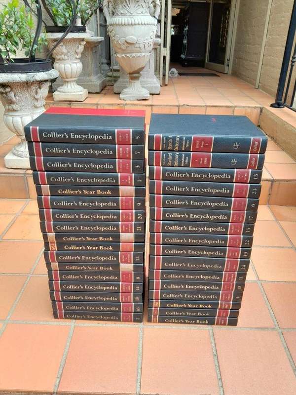 A 20th Century Complete Set of Thirty Three Colliers Encylopedia Book