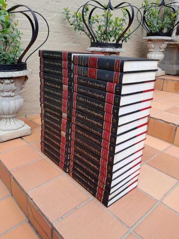 A 20th Century Complete Set of Thirty Three Colliers Encylopedia Book