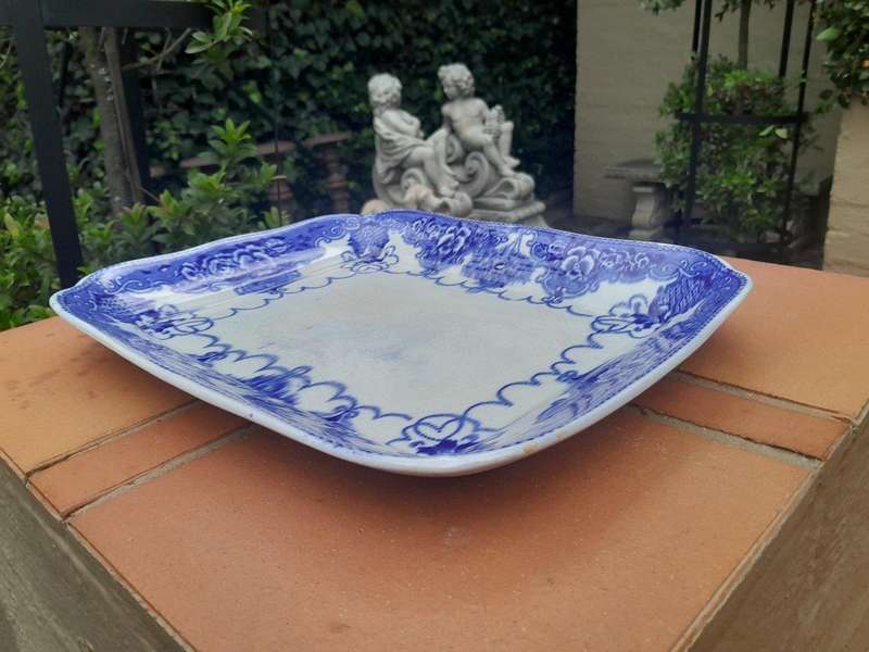 An Antique Blue and White Porcelain Platter