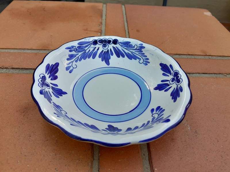 A 20th Century Delft Hand-Painted Bowl