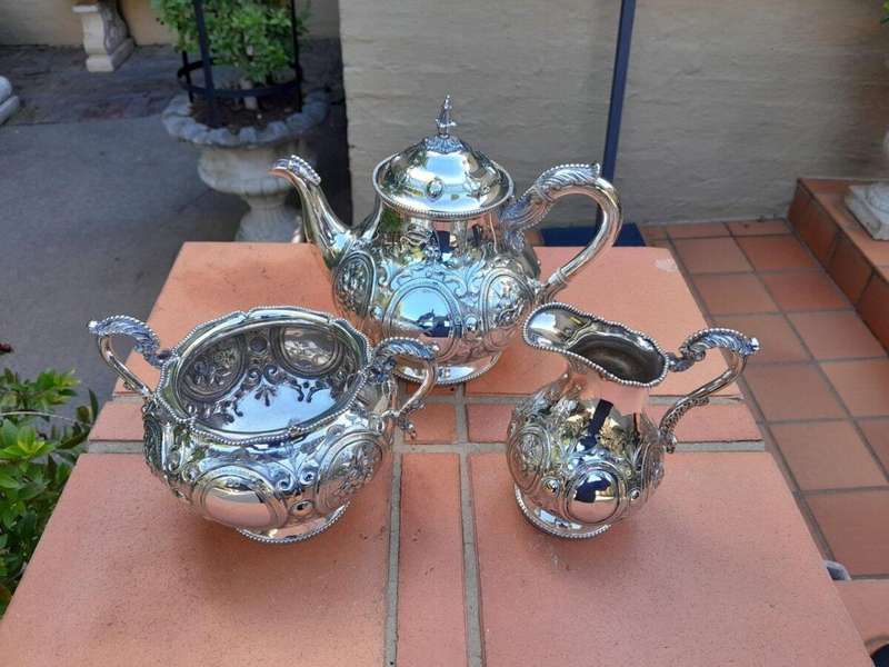 A 20th Century Victorian Three Piece Tea / Coffee Set
