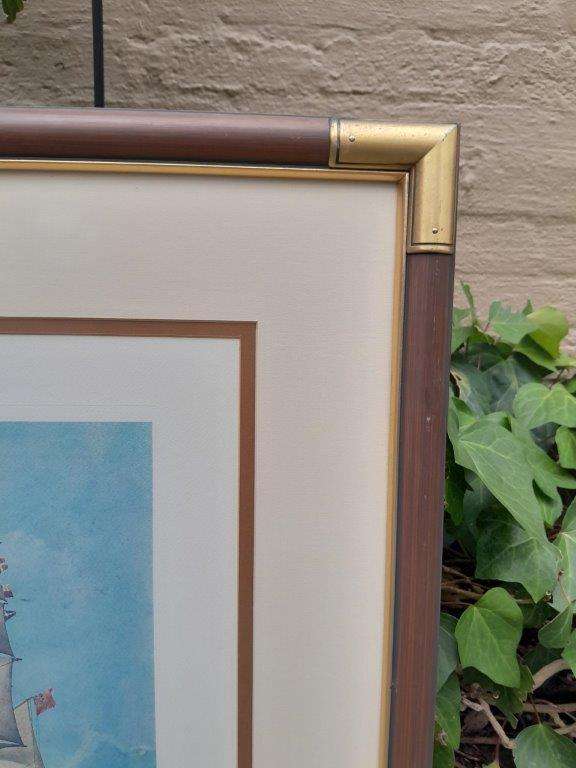 A 20th Century English  Framed Photolithograph of The Clipper