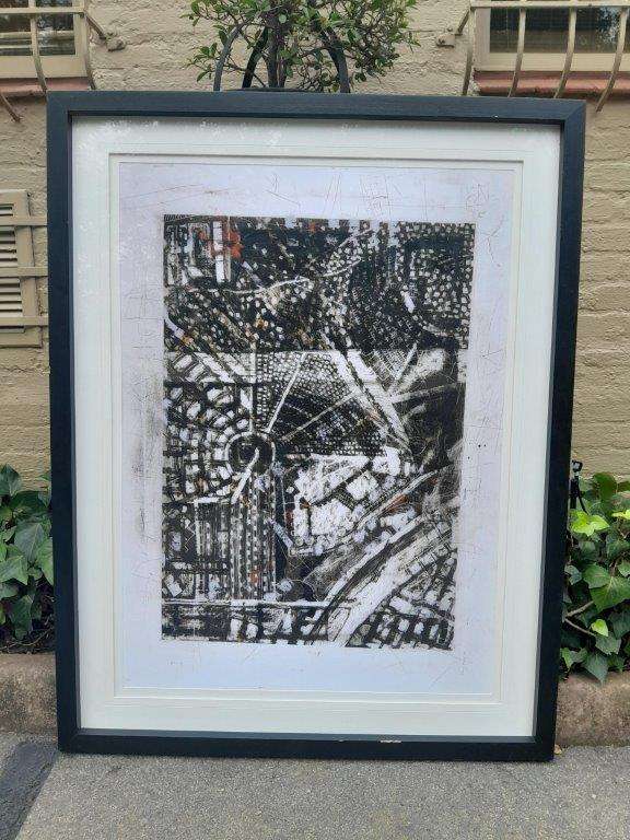 A 20th Century Large Abstract Composition. Signed Darryl Betz ND