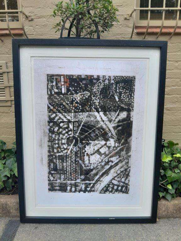 A 20th Century Large Abstract Composition. Signed Darryl Betz ND