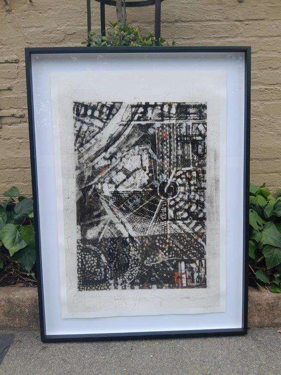 A 20th Century Large Abstract Composition. Signed Darryl Betz 