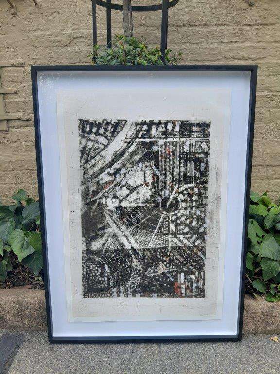 A 20th Century Large Abstract Composition. Signed Darryl Betz 